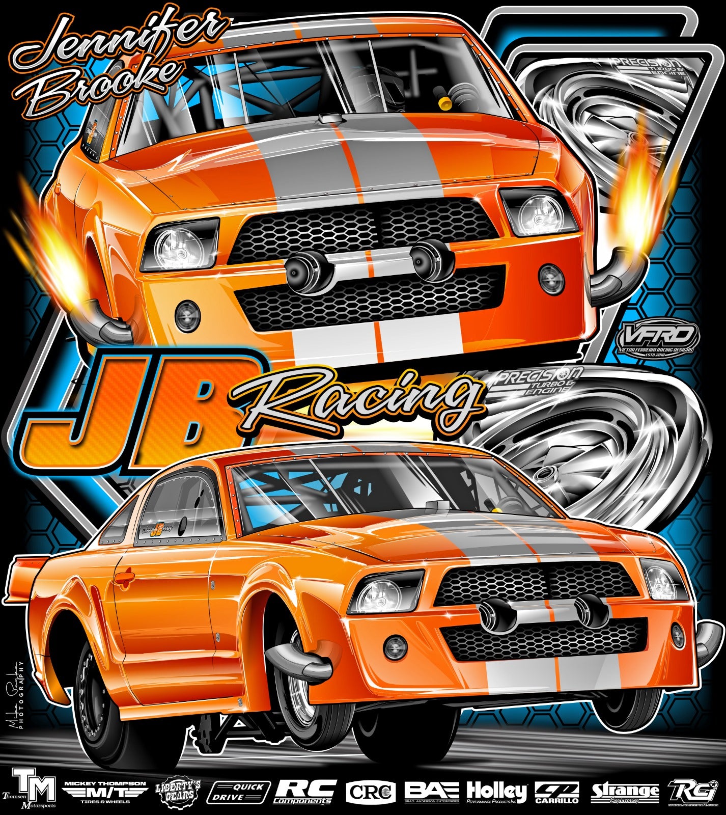 * PRE-ORDER ONLY* JENNIFER BROOKE RACING TURBO CAR - Hoodies